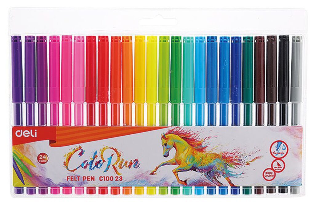 Фломастеры  24цв "Deli. ColoRun ", блистер