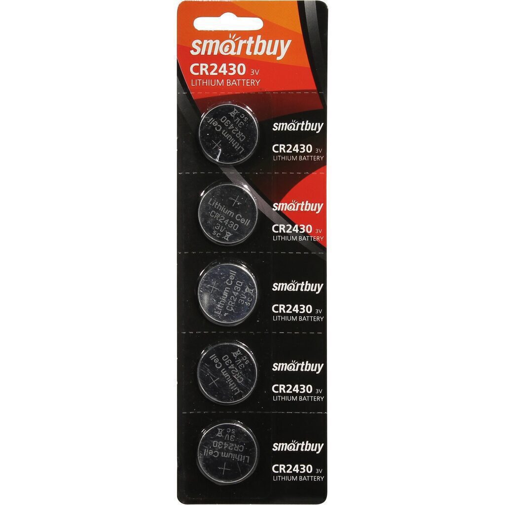 Батарейка-таблетка  CR-2430 Smartbuy, блистер, цена за 1 шт