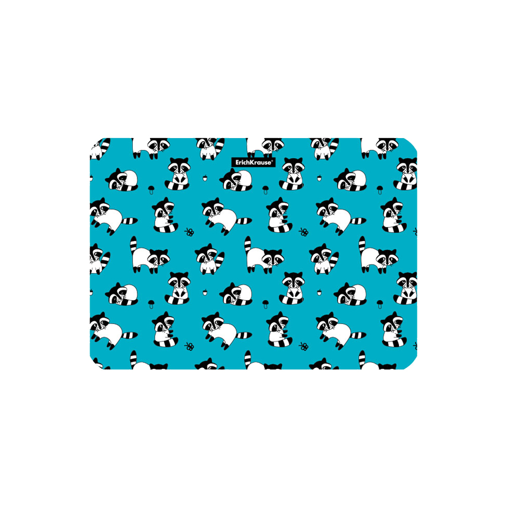 Подкладка настольная пластиковая ErichKrause® Racoons, A4 (в пакете по 12 шт.)