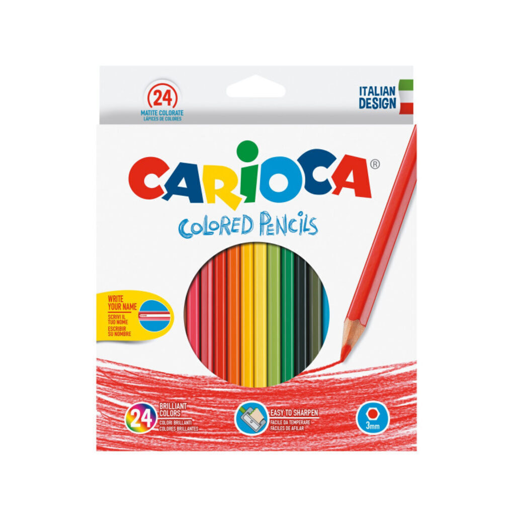 Карандаши цвет. 24цв  Carioca