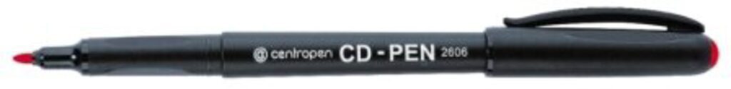 Маркер перманентный 1,0мм,красный, для CD