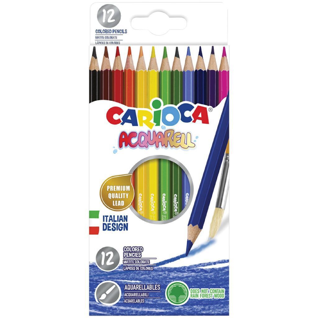 Карандаши цвет. акварельные 12цв  Carioca Acquarell