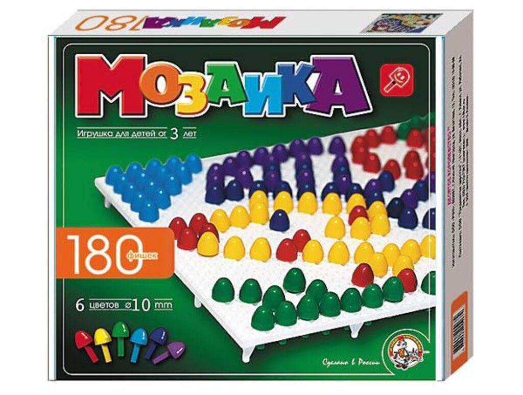 Мозаика круглая D=10 мм, 180 шт.