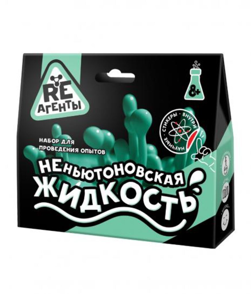 Набор для опытов Re-Агенты "Неньютоновская жидкость" зеленый