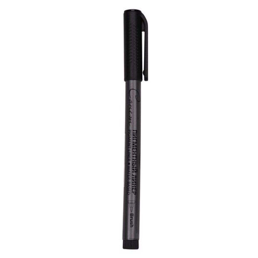 Ручка линер пигментный Сонет кисть Brush