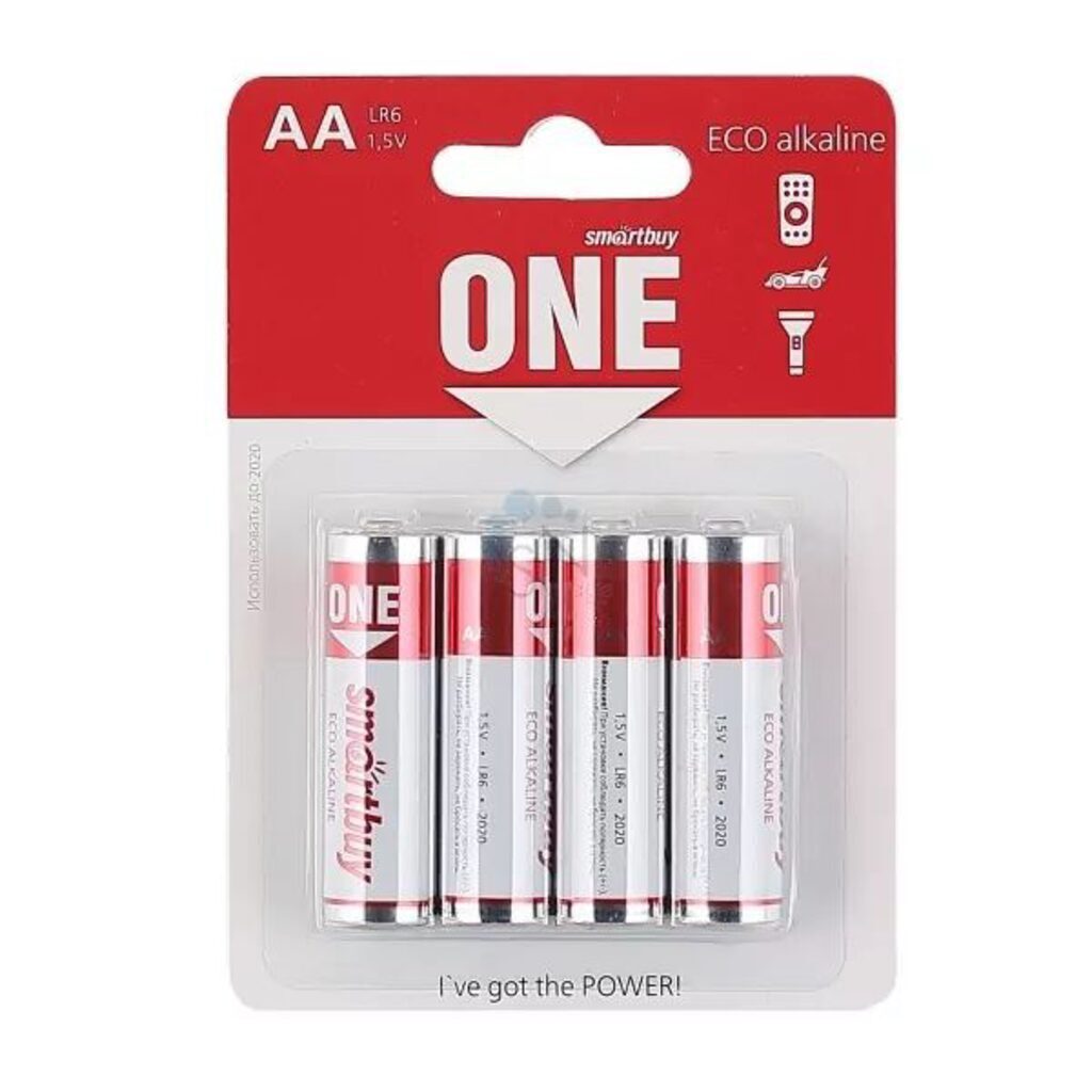 Батарейка LR-06 (АА) Smartbuy ONE,  блистер, цена за 1 шт