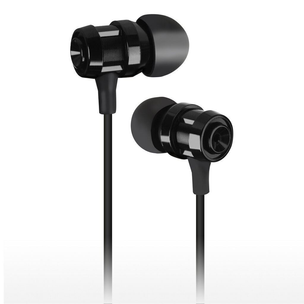 Наушники внутриканальные  Smartbuy TURBO SOUND, метал. корпус, черные