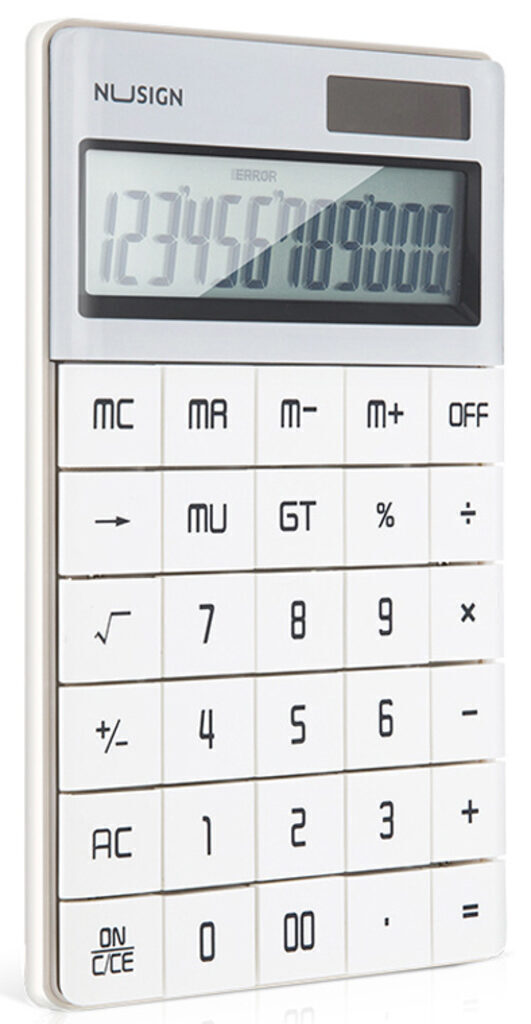 Калькулятор  12 разр. Deli Nusign  настольный, белый ENS041WHITE
