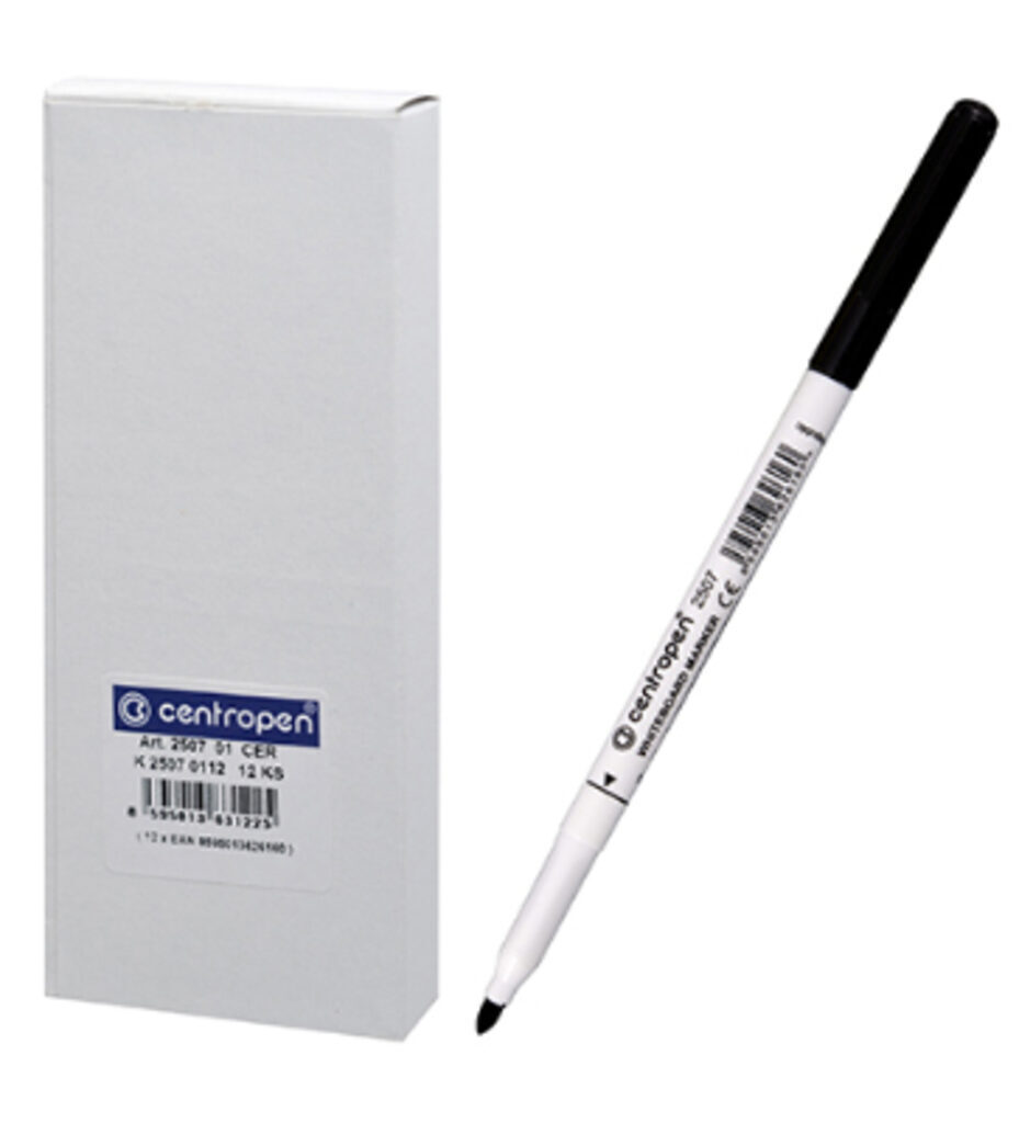 Маркер Centropen для белой доски 1,2мм черный
