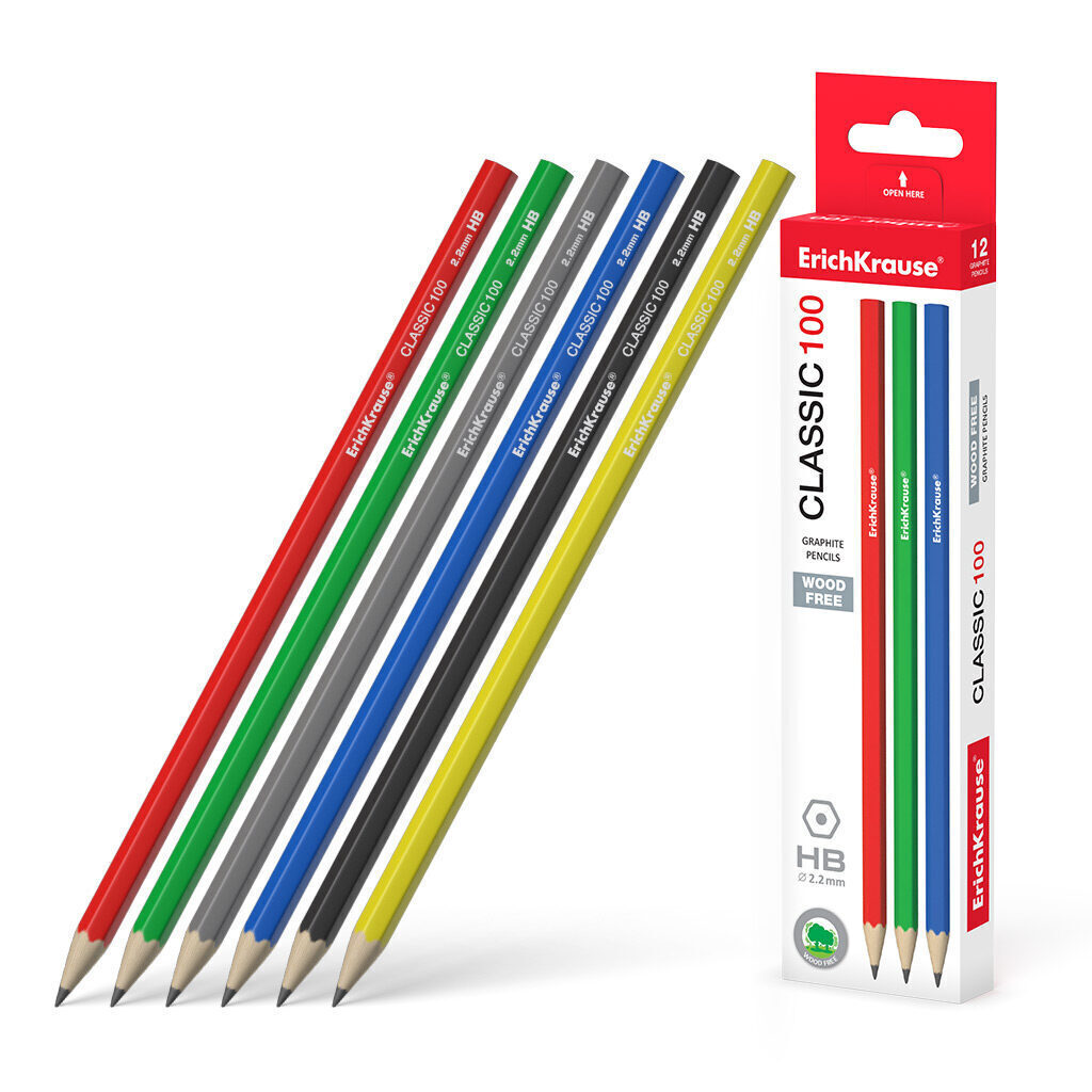 Карандаш Classic 100 HB пластиковый шестигранный