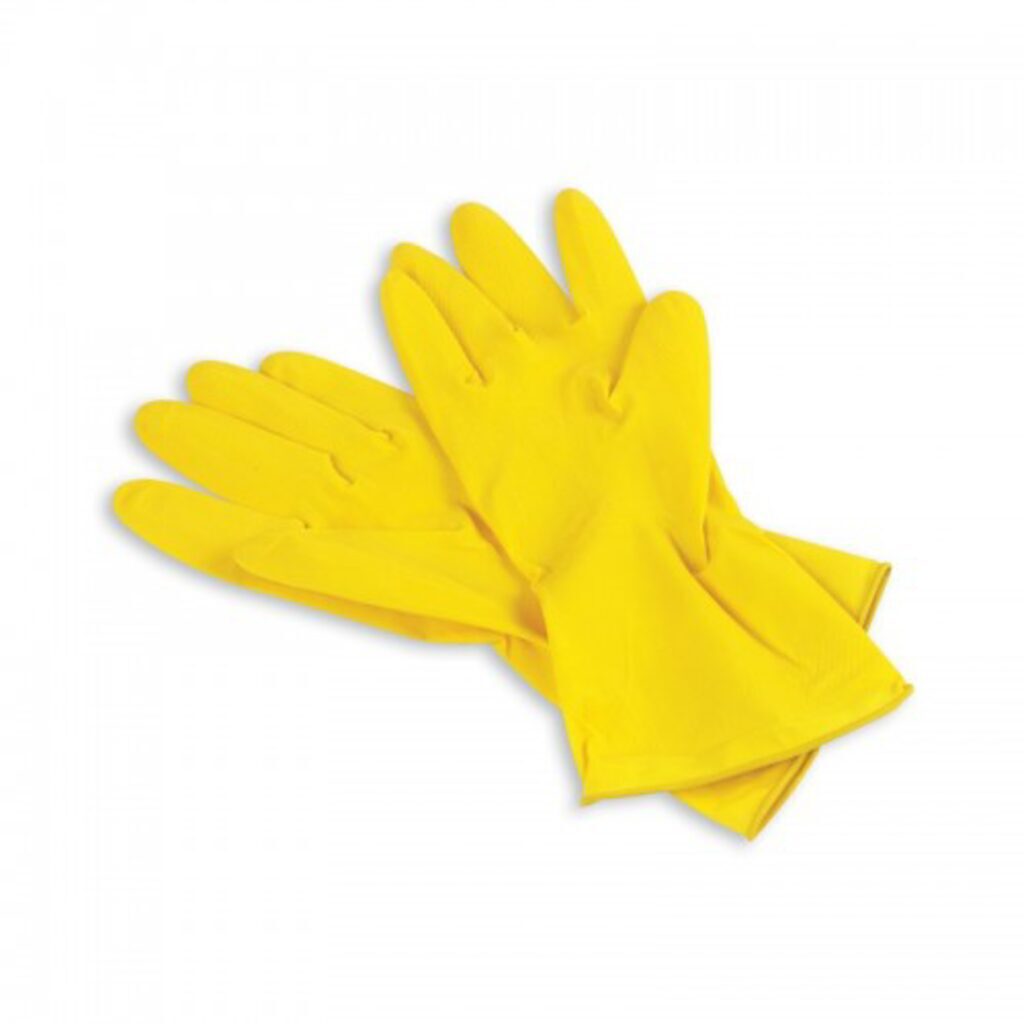 Перчатки резиновые латексные плотность нормал S с минимальным хлопковым напылением