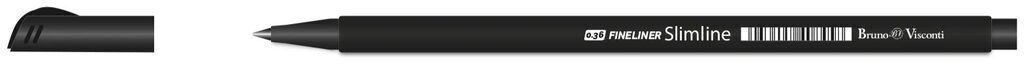 Ручка линер 0,36мм "BrunoVisconti. Slimline" черная