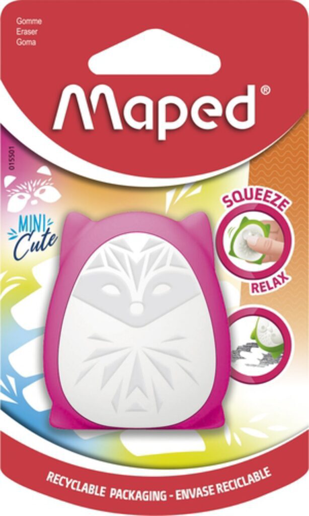Ластик MAPED "MINI CUTE" мягкий антистресс, ассорти
