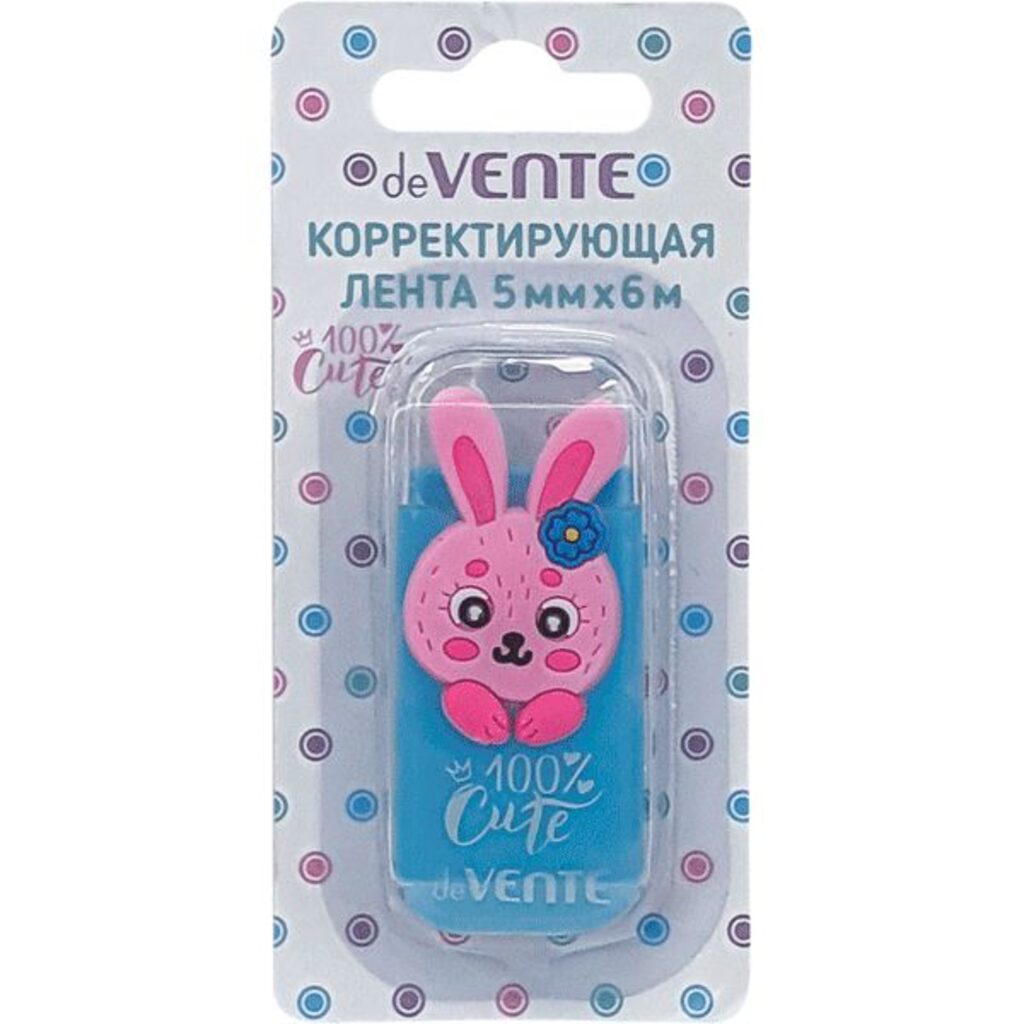 Корректирующая лента deVENTE.100% Cute. Rabbit, 5мм*6м