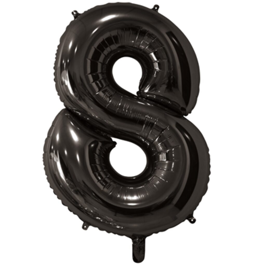 Шар фольга 26" "Цифра 8" Black