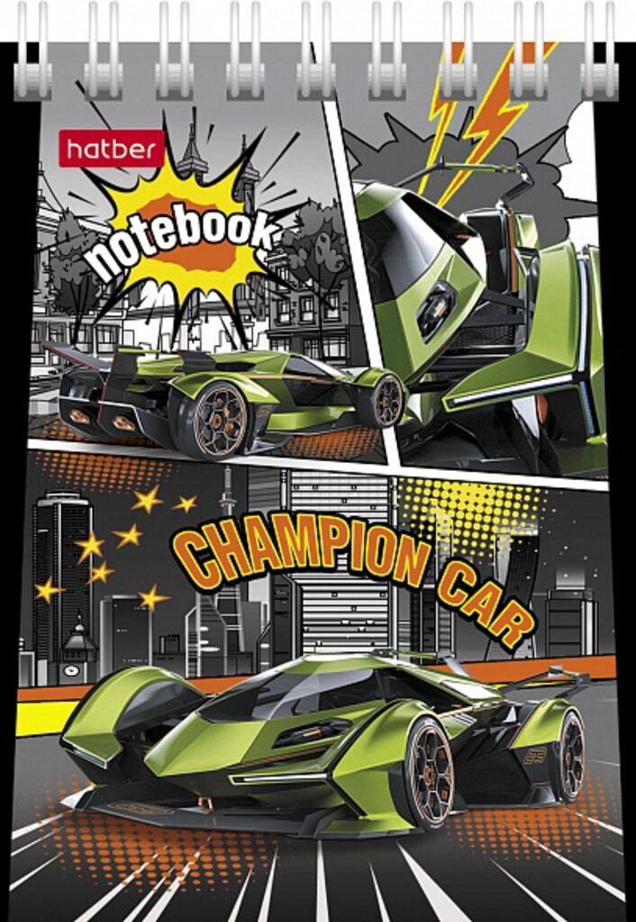 Блокнот А7  40л гребень "Авточемпион" клетка