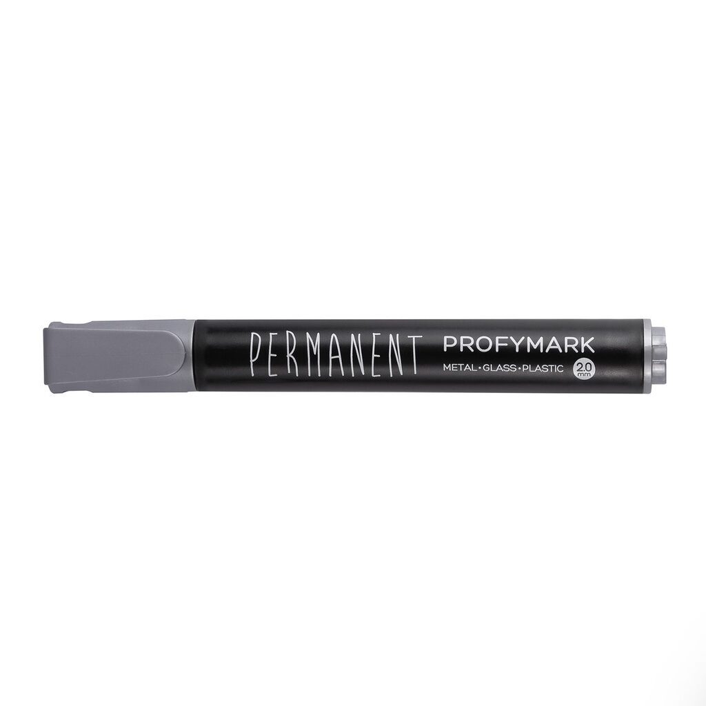 Маркер перманентный 2,0мм  пулевидный серебряный "ProfyMark"