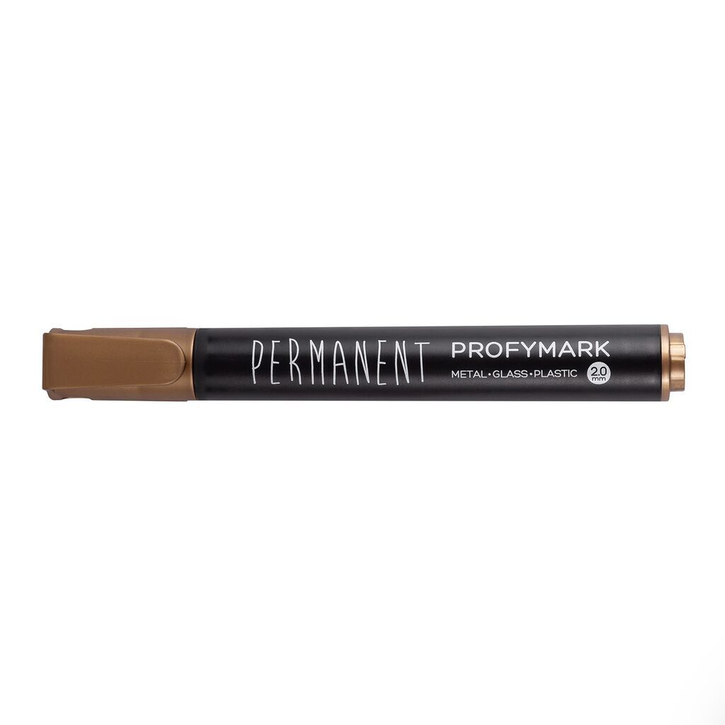 Маркер перманентный 2,0мм  пулевидный золотой "ProfyMark"