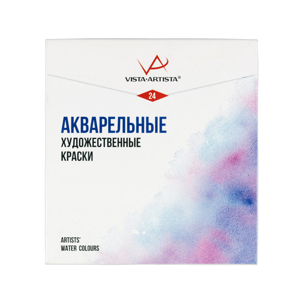 Акварельные краски худож. 24цв. VISTA-ARTISTA в кюветах