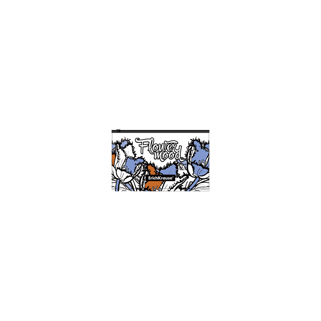 Zip-пакет пластиковый ErichKrause® Tulips, Card Size (в пакете по 12 шт.)