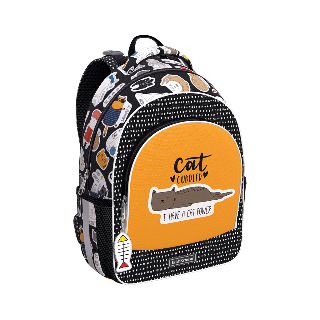 Ученический рюкзак ErichKrause ErgoLine® 15L Funny Kittens