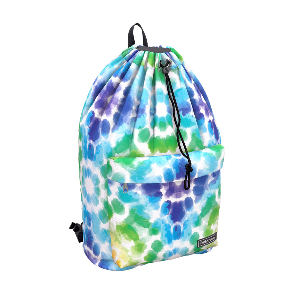 Рюкзак на шнурке ErichKrause EasyLine® 16L Green Tie-Dye