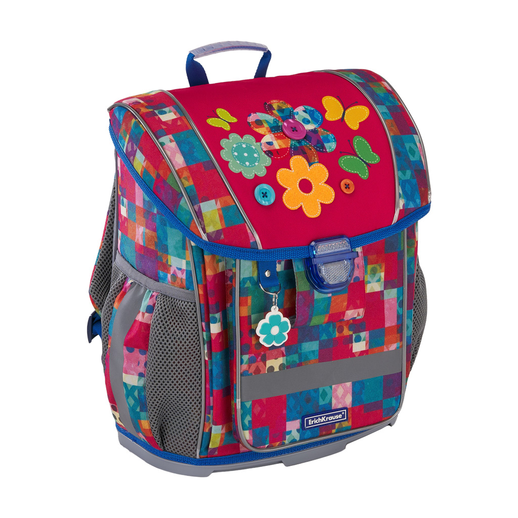 Ученический ранец с пластиковым дном ErichKrause® ErgoLine® 16L Patchwork