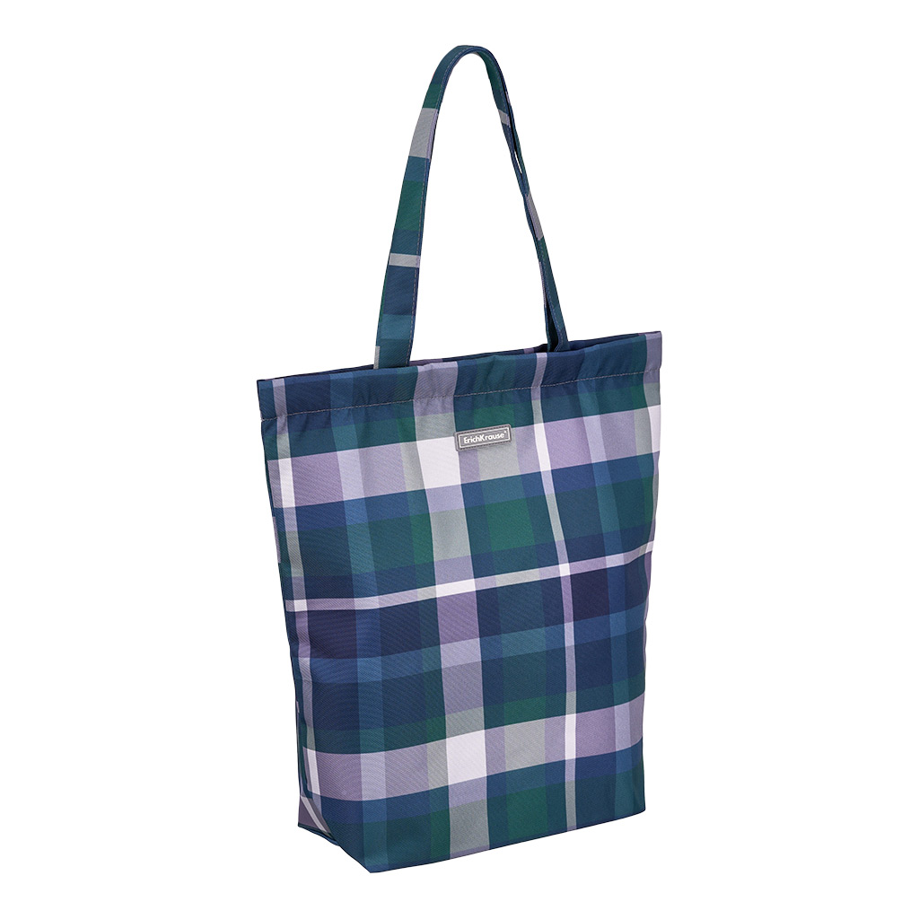 Сумка-шоппер на молнии ErichKrause® 14L Forest Tartan