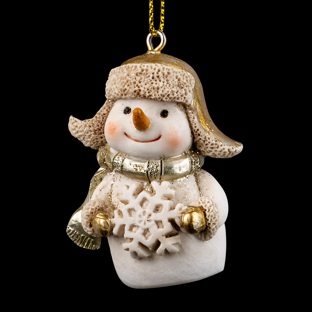 Украшение ErichKrause Decor Снеговик в шапке-ушанке 5см