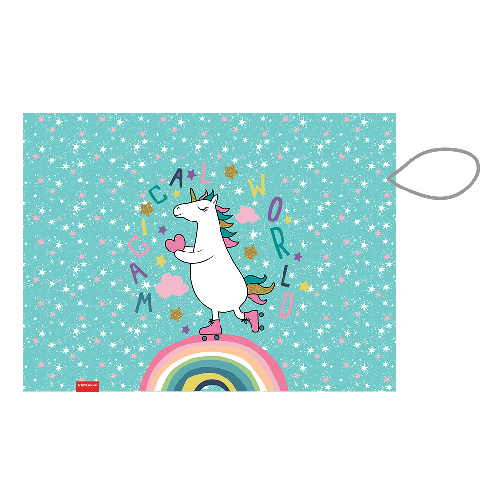 Подкладка настольная текстильная ErichKrause Rainbow Skate, A3+