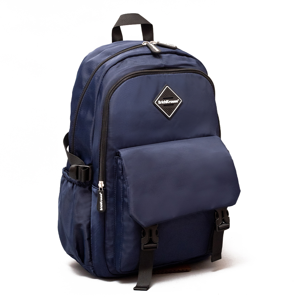 Рюкзак ErichKrause SchoolLine с двумя отделениями и грудной перемычкой 24L Blue