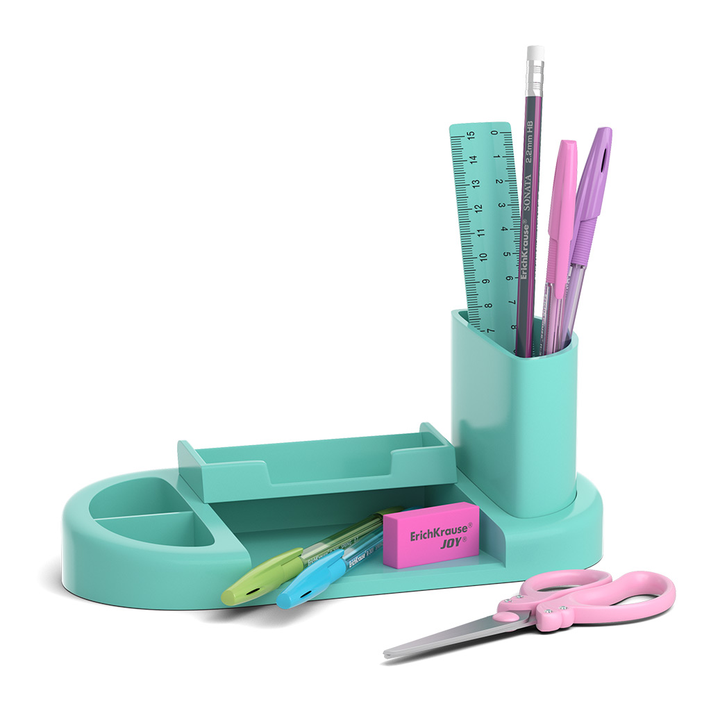 Набор настольный пластиковый ErichKrause® Harmony, Pastel Mint, мятный