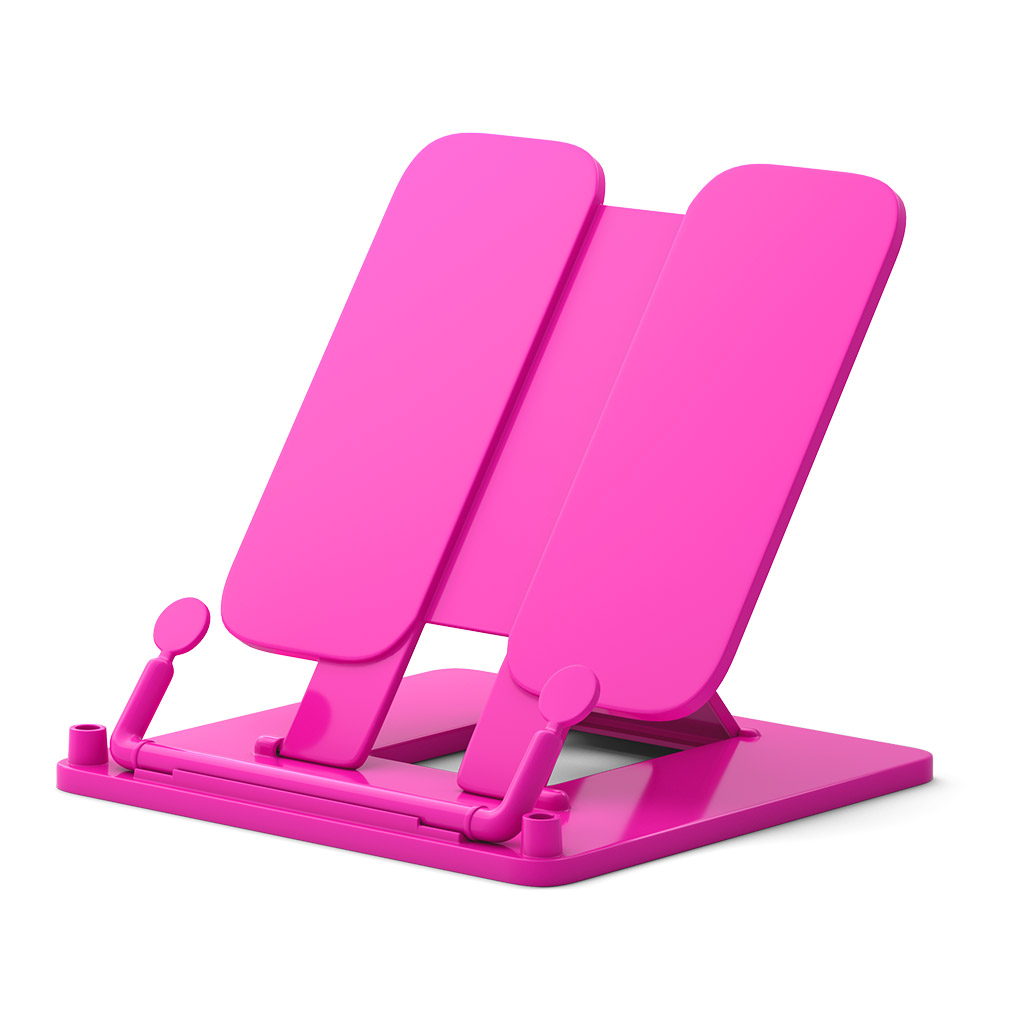 Подставка для книг пластиковая ErichKrause Neon Solid, розовый