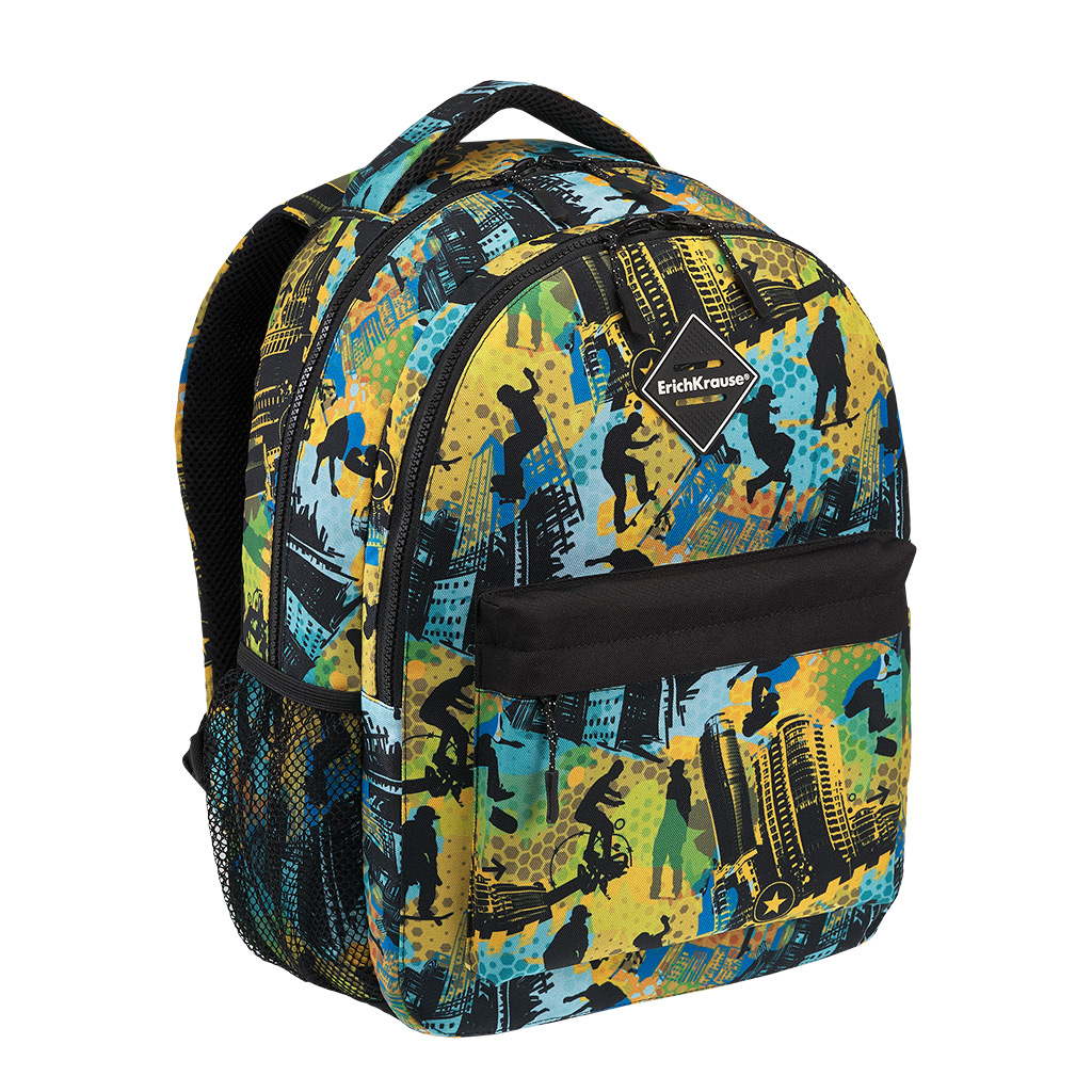 Ученический рюкзак ErichKrause EasyLine® с двумя отделениями 20L Skateboarder