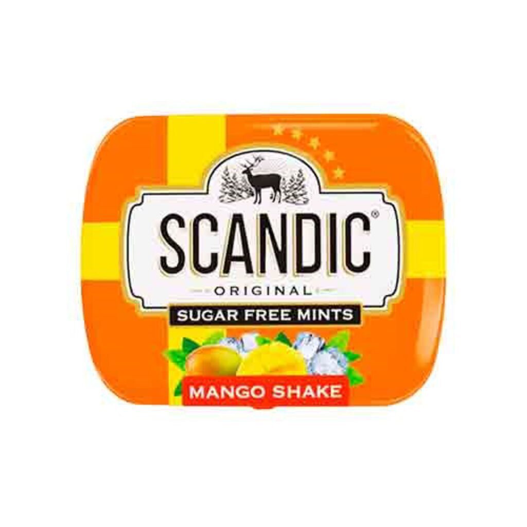 Драже освеж. б/с "SCANDIC. Манго" 14 гр / уп.18 шт./
