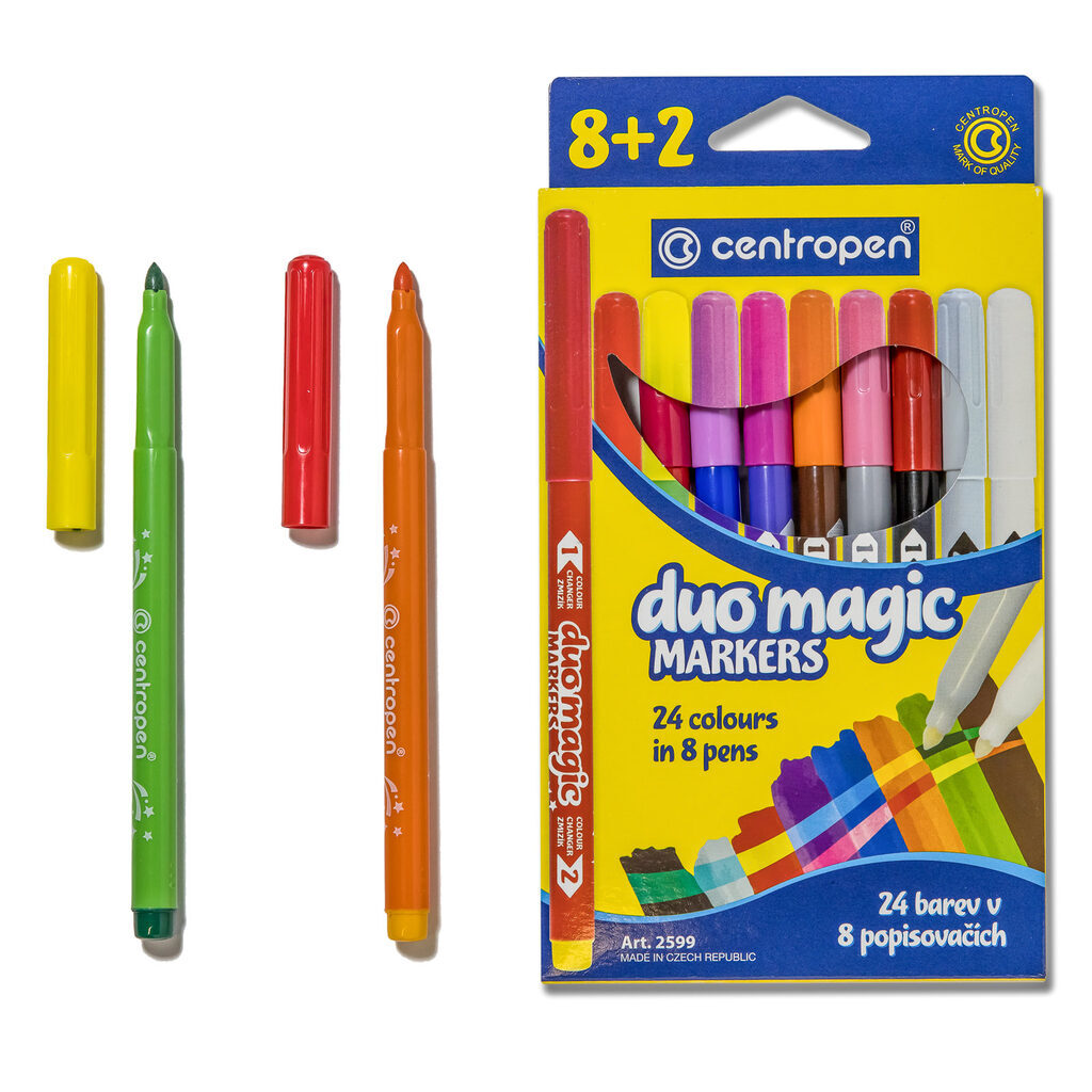 Фломастеры Magic  8цв+2=10цв. "Centropen. Duomagic"