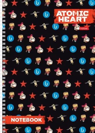 Тетрадь А4  80л кл. гребень Hatber "Atomic Heart"*