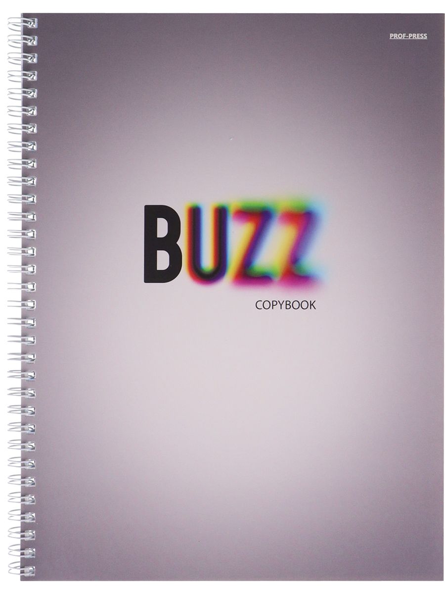 Тетрадь А4  80л кл. гребень Проф-Пресс "Buzz"*