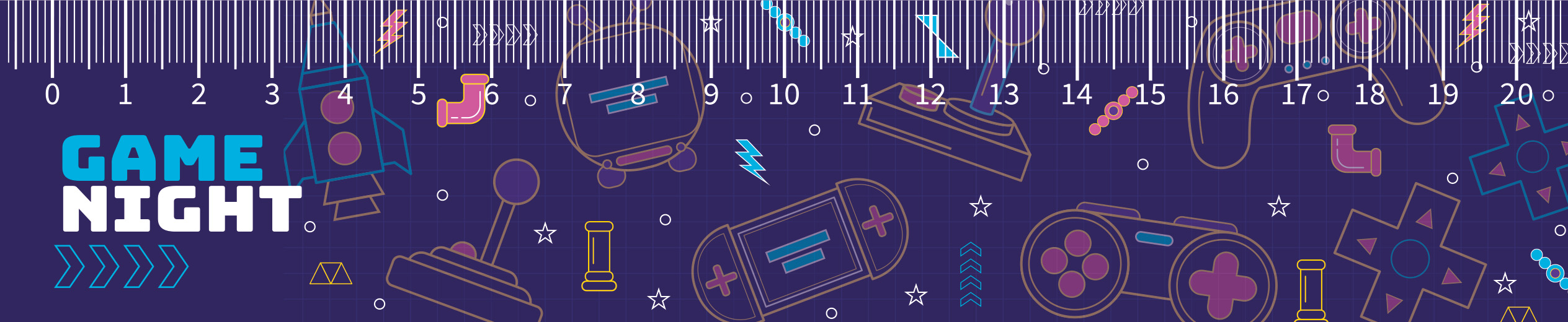 Закладка с линейкой 20см, "Game"
