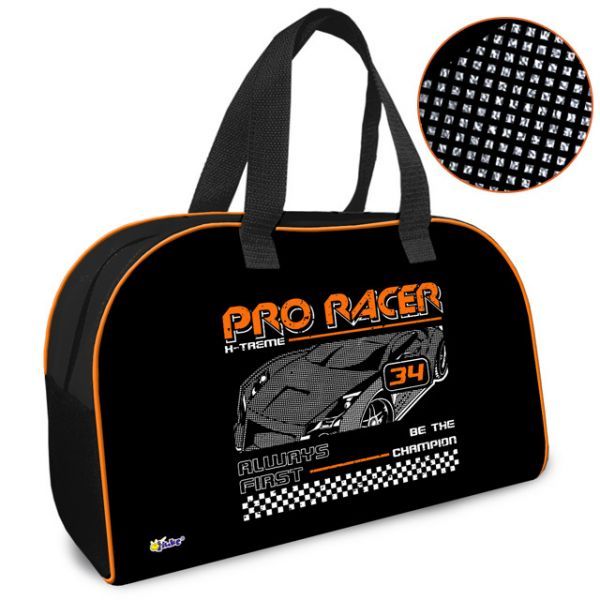Сумка для внешкольных занятий 35*23*14,5см Оникс "Pro racer" фольга