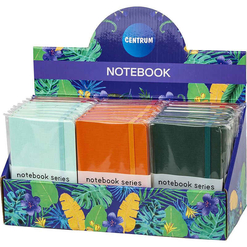 Записная книжка А6  80л. 7БЦ "Multicolor" лин., резинка