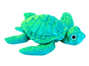 Игрушка 3D "Морская Черепаха Лея" 7 см, цвет ассорти
