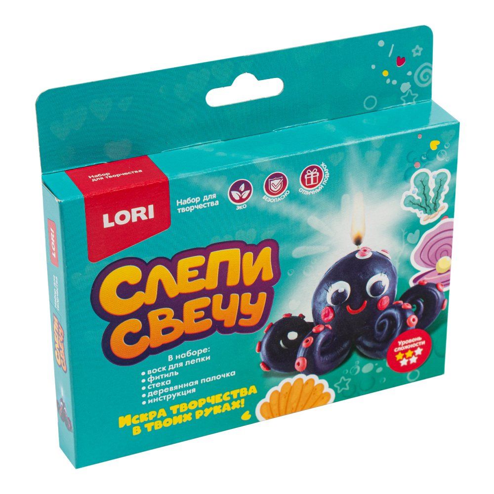 Набор для лепки свечей "Осьминог" 4+