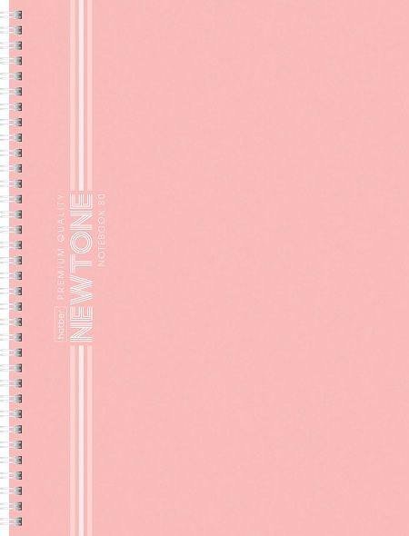 Тетрадь А4  80л кл. гребень Hatber "NEWtone Pastel. Розовый" многоур.перф.