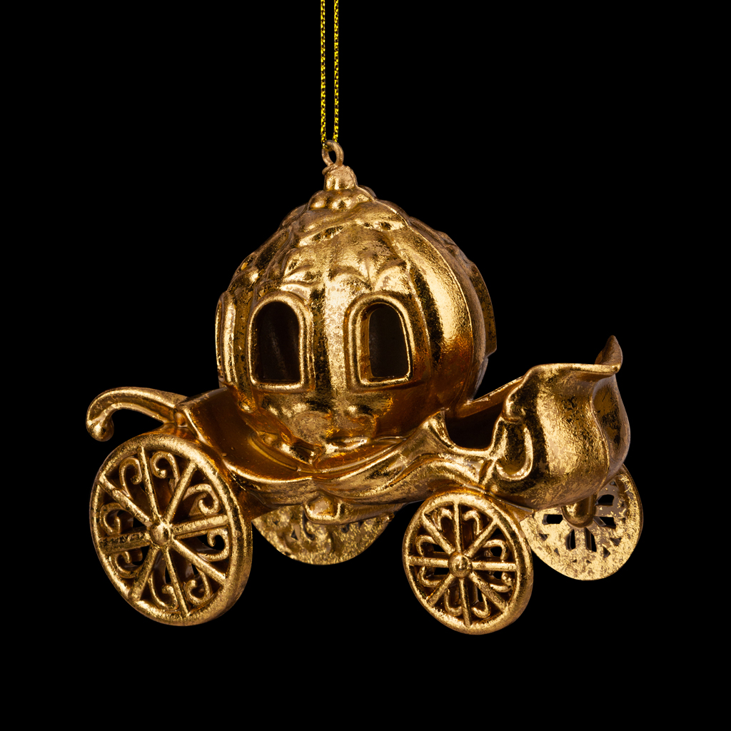 Украшение ErichKrause Decor Карета золотая 11см