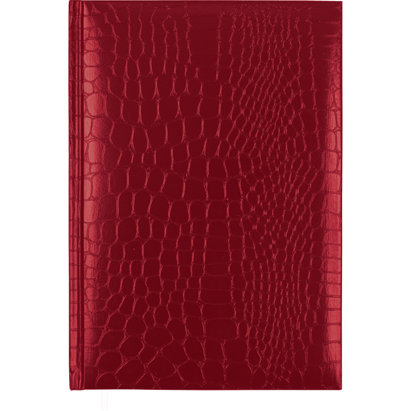 Записная книжка 145*205мм  80л. "Arkona" красная, тв. обложка, иск. кожа, клетка