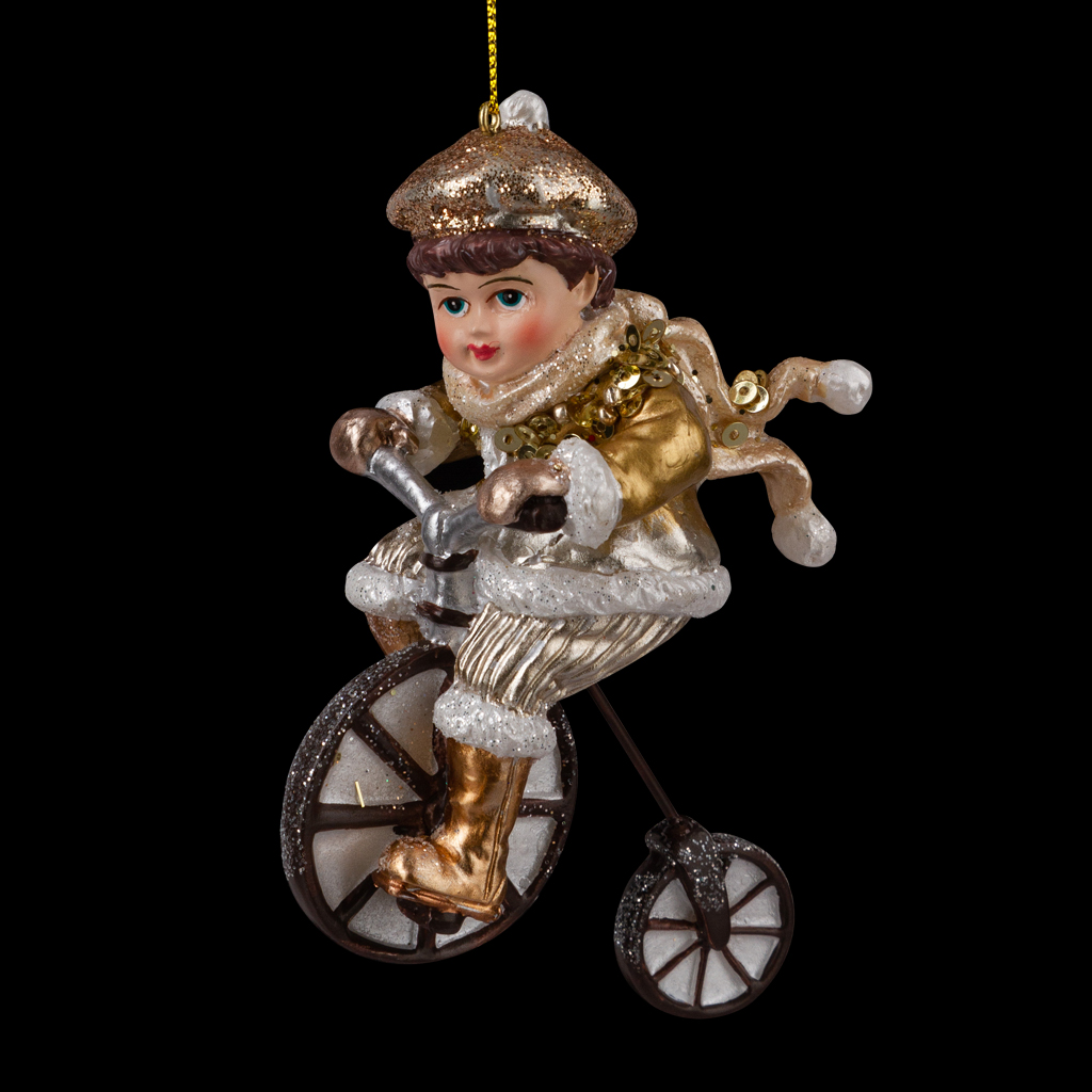 Украшение ErichKrause Decor Мальчик на велосипеде 9см