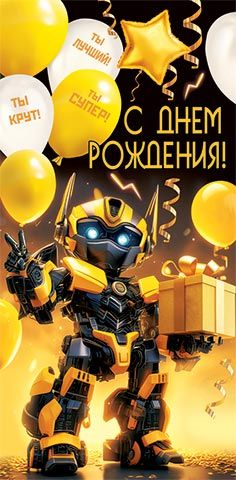 Конверт для денег "С днём рождения!"