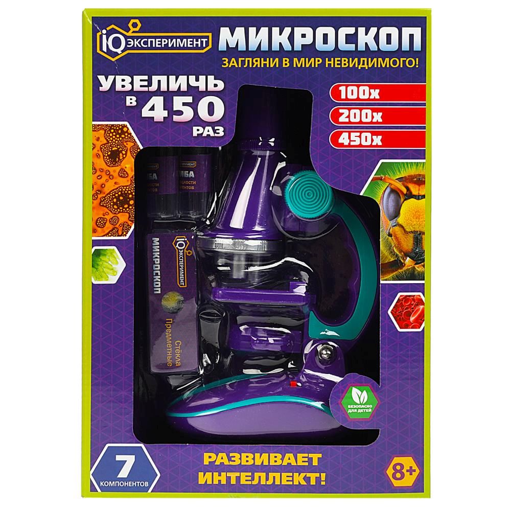 Микроскоп "IQ Эксперимент" 3 объектиа, подсветка