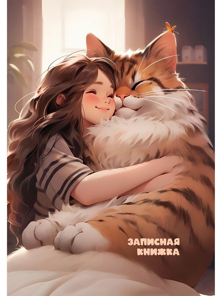 Блокнот А6 7БЦ 64л "Большие коты" кл., глянц.лам.